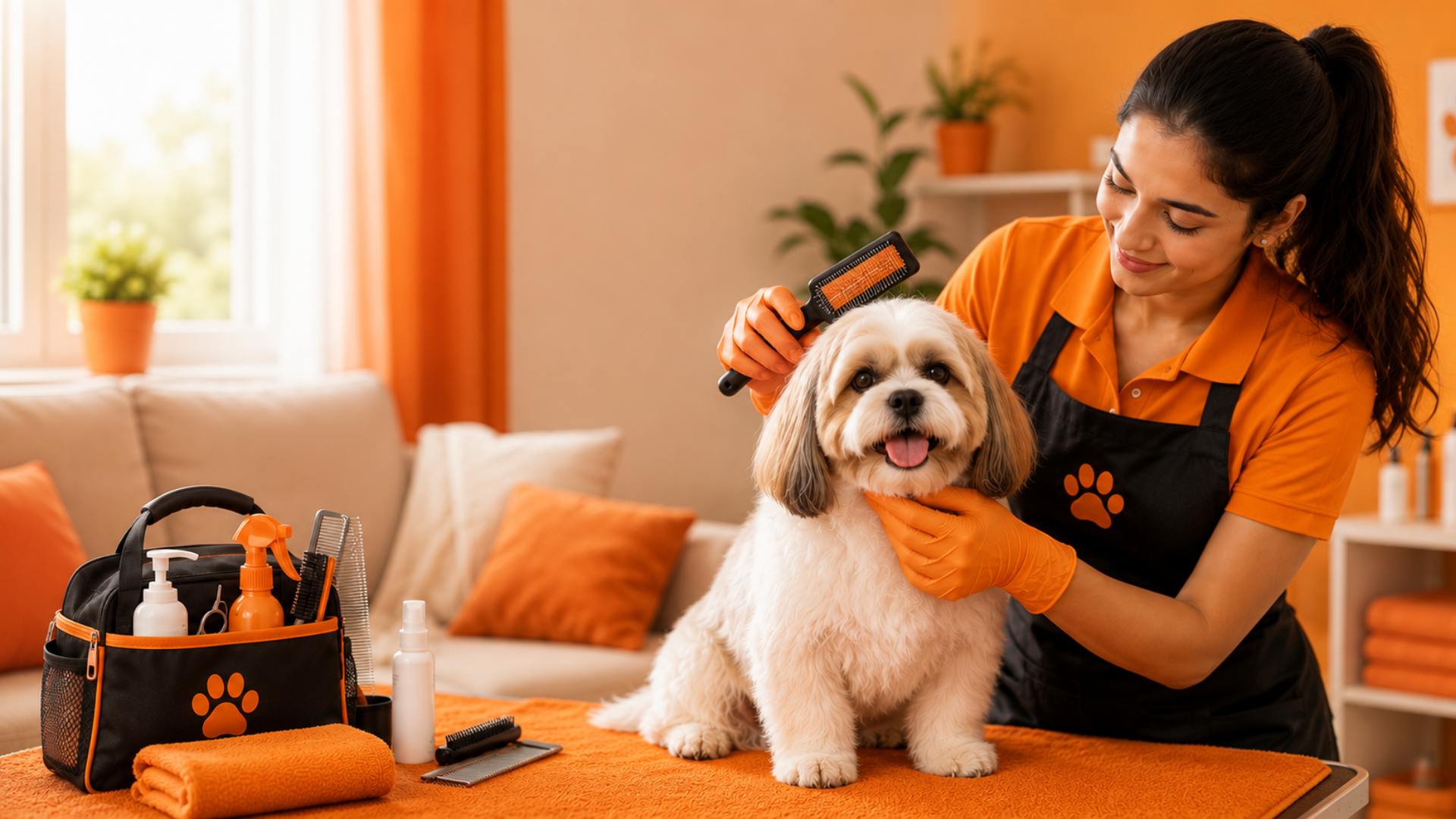 Home visit pet grooming Ahmedabad